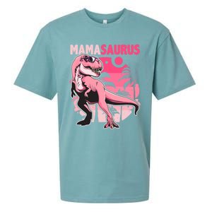 Mamasaurus T Rex Funny Dinosaur Mom Family Matching Gift Sueded Cloud Jersey T-Shirt