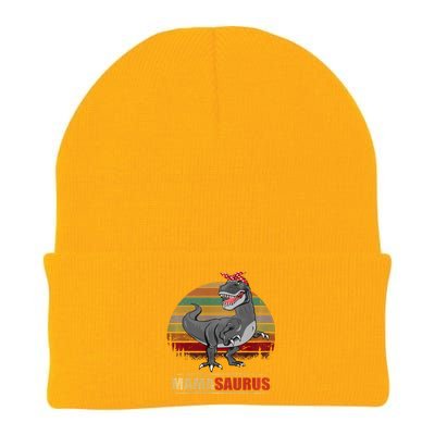 Mamasaurus T Rex Dinosaur Funny Mama Saurus Family Matching Hoodie Knit Cap Winter Beanie