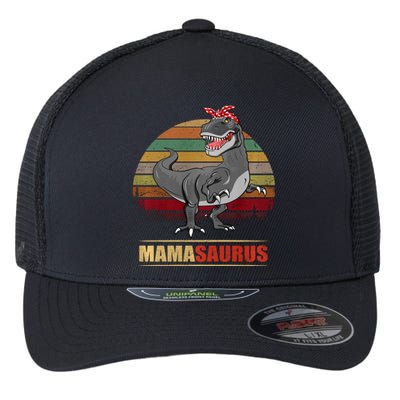 Mamasaurus T Rex Dinosaur Funny Mama Saurus Family Matching Hoodie Flexfit Unipanel Trucker Cap