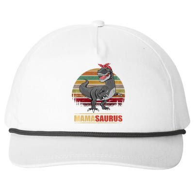 Mamasaurus T Rex Dinosaur Funny Mama Saurus Family Matching Hoodie Snapback Five-Panel Rope Hat