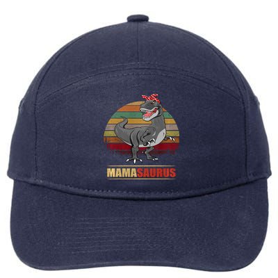 Mamasaurus T Rex Dinosaur Funny Mama Saurus Family Matching Hoodie 7-Panel Snapback Hat