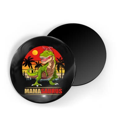 Mamasaurus T Rex Dinosaur Funny Mama Saurus Family Matching Magnet