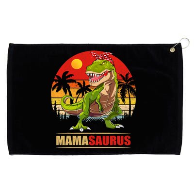 Mamasaurus T Rex Dinosaur Funny Mama Saurus Family Matching Grommeted Golf Towel