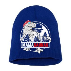 Mamasaurus T Rex Mama Saurus Dinosaur Funny Mother Gift Short Acrylic Beanie