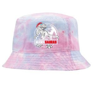 Mamasaurus T Rex Mama Saurus Dinosaur Funny Mother Gift Tie-Dyed Bucket Hat