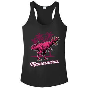 Mamasaurus T Rex Mama Saurus Mom Gift Ladies PosiCharge Competitor Racerback Tank