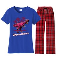 Mamasaurus T Rex Mama Saurus Mom Gift Women's Flannel Pajama Set