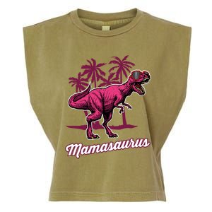 Mamasaurus T Rex Mama Saurus Mom Gift Garment-Dyed Women's Muscle Tee