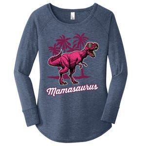 Mamasaurus T Rex Mama Saurus Mom Gift Women's Perfect Tri Tunic Long Sleeve Shirt