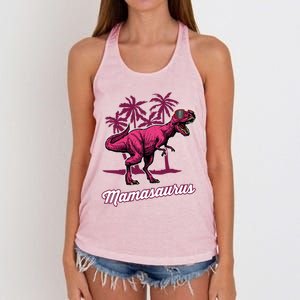 Mamasaurus T Rex Mama Saurus Mom Gift Women's Knotted Racerback Tank