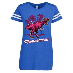 Mamasaurus T Rex Mama Saurus Mom Gift Enza Ladies Jersey Football T-Shirt