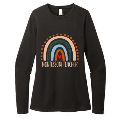 Montessori Teacher Rainbow Appreciation Day Back To School Womens CVC Long Sleeve Shirt