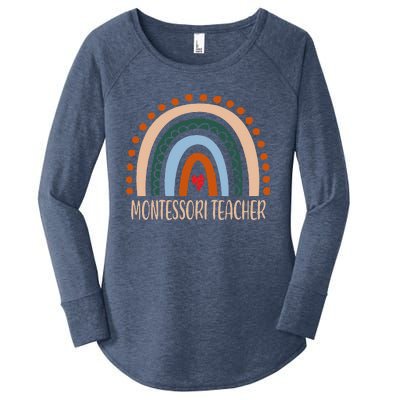 Montessori Teacher Rainbow Appreciation Day Back To School Women's Perfect Tri Tunic Long Sleeve Shirt