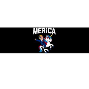 Merica Trump Riding Unicorn Funny Reelect Vote Donald 2020 Bumper Sticker