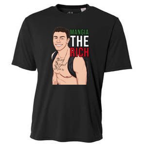 Mangia The Rich Luigi Deny Defend Depose Tattoo Thirst Trap Cooling Performance Crew T-Shirt