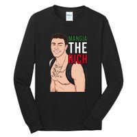 Mangia The Rich Luigi Deny Defend Depose Tattoo Thirst Trap Tall Long Sleeve T-Shirt