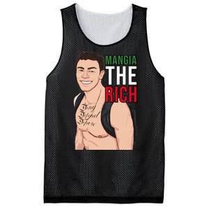 Mangia The Rich Luigi Deny Defend Depose Tattoo Thirst Trap Mesh Reversible Basketball Jersey Tank