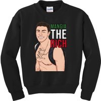 Mangia The Rich Luigi Deny Defend Depose Tattoo Thirst Trap Kids Sweatshirt