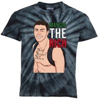 Mangia The Rich Luigi Deny Defend Depose Tattoo Thirst Trap Kids Tie-Dye T-Shirt