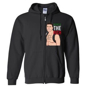 Mangia The Rich Luigi Deny Defend Depose Tattoo Thirst Trap Full Zip Hoodie