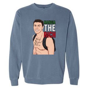 Mangia The Rich Luigi Deny Defend Depose Tattoo Thirst Trap Garment-Dyed Sweatshirt