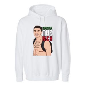 Mangia The Rich Luigi Deny Defend Depose Tattoo Thirst Trap Garment-Dyed Fleece Hoodie