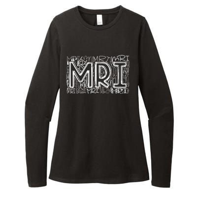 MRI Typography Radiology MRI Technologist MRI Tech Gifts Womens CVC Long Sleeve Shirt