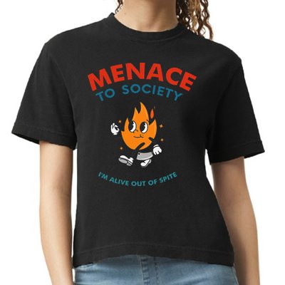 Menace To Society IM Alive Out Of Spite Apparel Comfort Colors Boxy T-Shirt