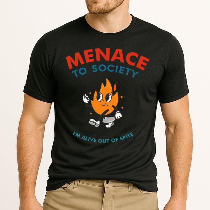 Menace To Society IM Alive Out Of Spite Apparel Cooling Performance Crew T-Shirt