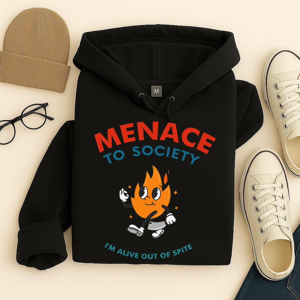 Menace To Society IM Alive Out Of Spite Apparel Hoodie
