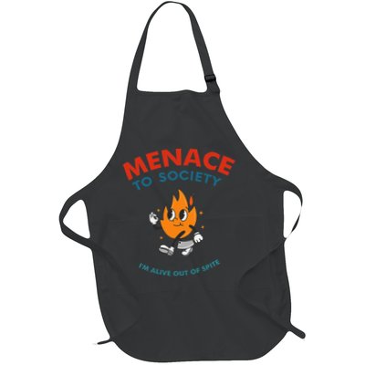 Menace To Society IM Alive Out Of Spite Apparel Full-Length Apron With Pockets