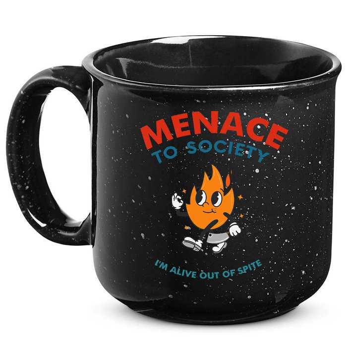Menace To Society IM Alive Out Of Spite Apparel 15oz Campfire Ceramic Mug