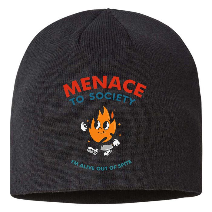 Menace To Society IM Alive Out Of Spite Apparel Sustainable Beanie