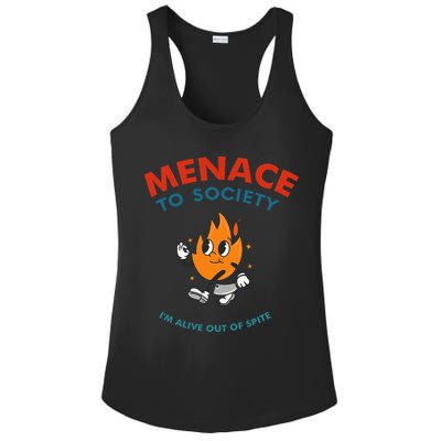 Menace To Society IM Alive Out Of Spite Apparel Ladies PosiCharge Competitor Racerback Tank