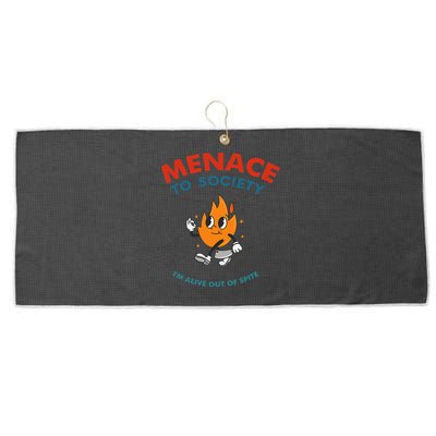 Menace To Society IM Alive Out Of Spite Apparel Large Microfiber Waffle Golf Towel