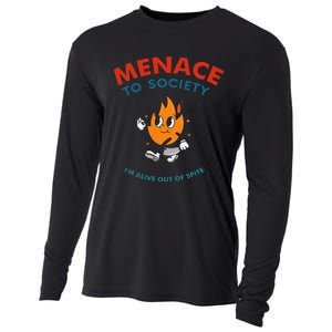 Menace To Society IM Alive Out Of Spite Apparel Cooling Performance Long Sleeve Crew