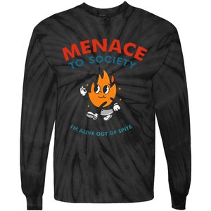 Menace To Society IM Alive Out Of Spite Apparel Tie-Dye Long Sleeve Shirt