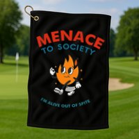 Menace To Society IM Alive Out Of Spite Apparel Golf Towel