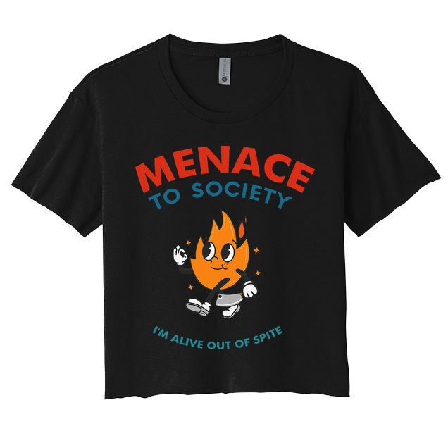 Menace To Society IM Alive Out Of Spite Apparel Crop Top