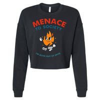 Menace To Society IM Alive Out Of Spite Apparel Cropped Pullover Crew