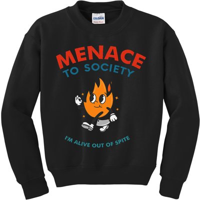Menace To Society IM Alive Out Of Spite Apparel Kids Sweatshirt