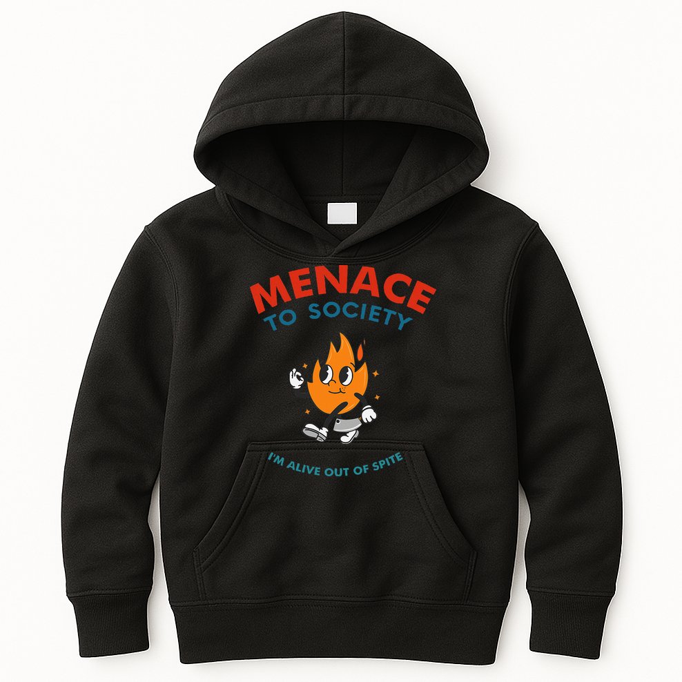 Menace To Society IM Alive Out Of Spite Apparel Kids Hoodie