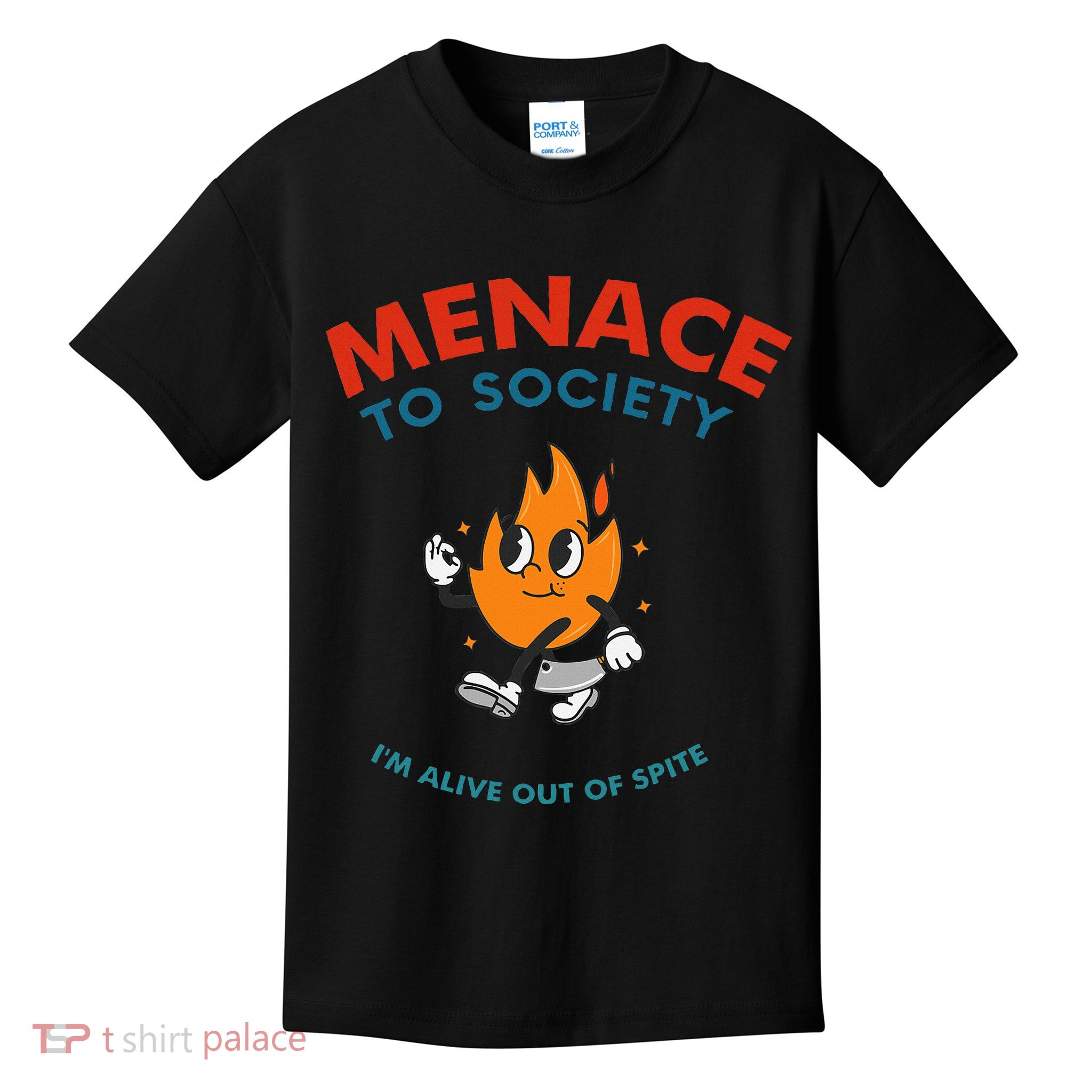 Menace To Society IM Alive Out Of Spite Apparel Kids T-Shirt