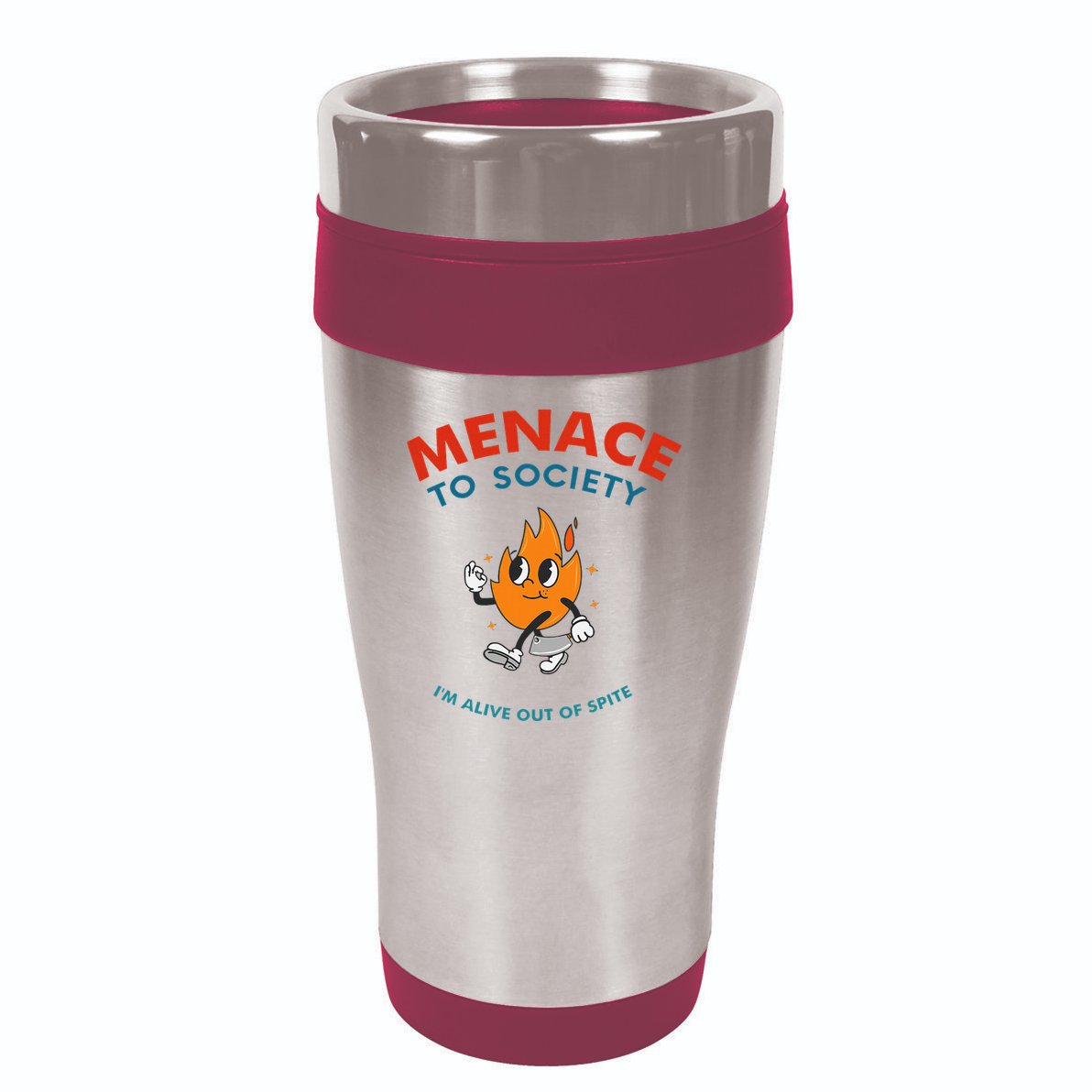 Menace To Society IM Alive Out Of Spite Apparel 16oz Travel Tumbler
