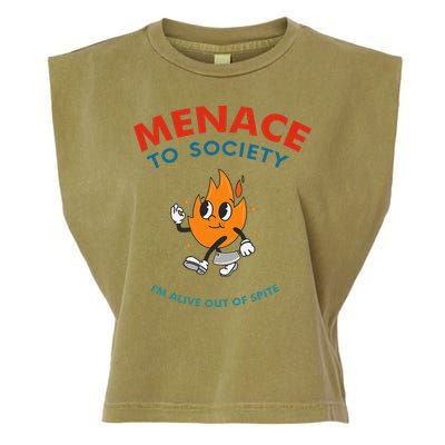 Menace To Society IM Alive Out Of Spite Apparel Garment-Dyed Women's Muscle Tee