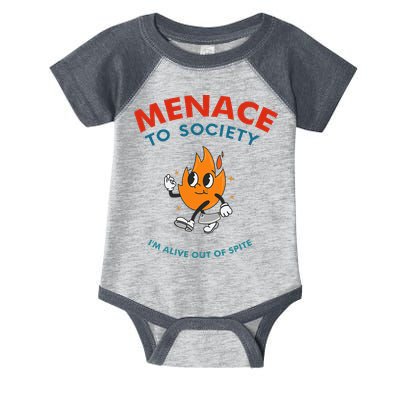 Menace To Society IM Alive Out Of Spite Apparel Infant Baby Jersey Bodysuit