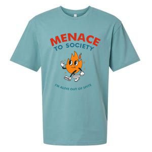 Menace To Society IM Alive Out Of Spite Apparel Sueded Cloud Jersey T-Shirt