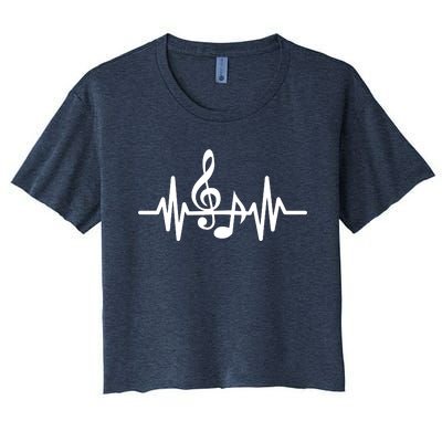 Music The Soul In My Heart Women's Crop Top Tee