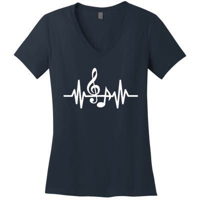 Music The Soul In My Heart Women's V-Neck T-Shirt