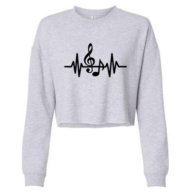 Music The Soul In My Heart Cropped Pullover Crew